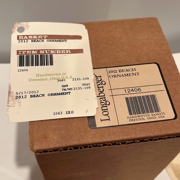 Longaberger Ornament - 2012 Beach Ornament NWT and NIB - Picture 7 of 13